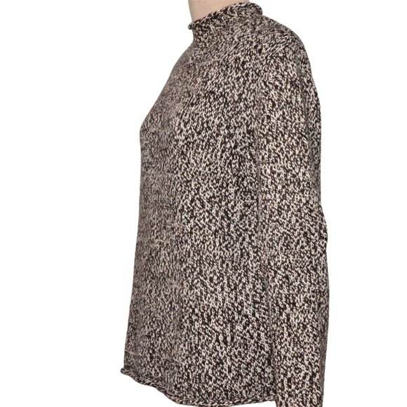Jones New York Salt and Pepper Cotton Blend Knit Sweater Size L - Picture 3 of 8